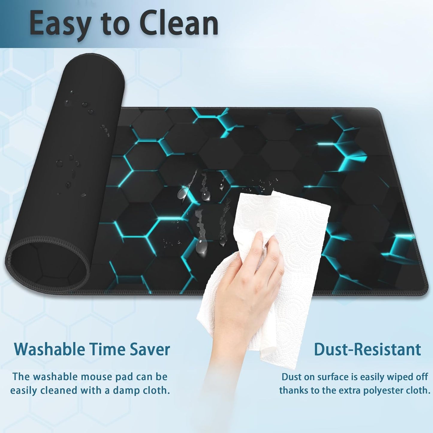 Gaming Mouse Pad – Extended Large Desk Mat with Non-Slip Base