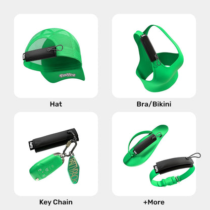 FattyPack Mini Fanny Pack - Water-Resistant Hat & Strap Pocket for Keys, Cash & Essentials, Hands-Free