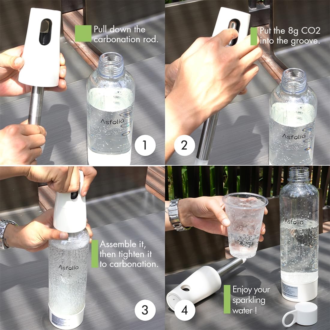 Portable Travel Soda Maker – Cordless Sparkling Water Machine with CO2