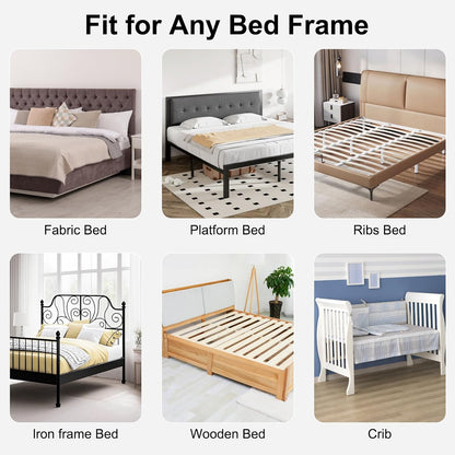 Toddler Bed Rail Guard - Swing Down Safety Bed Rail for Kids, Adjustable Height, Fits Most Beds.