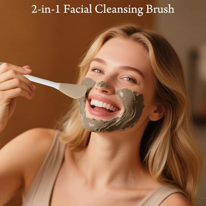 Jade Roller & Gua Sha Set – 5-in-1 Facial Tools Kit for Puffiness (White)