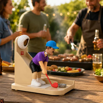 Golf Swing Bottle Opener – Novelty Automatic Cap Launcher & Catcher