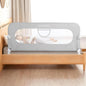 Toddler bed rail guard with swing down design and breathable mesh, adjustable safety bed rail for kids fitting most beds