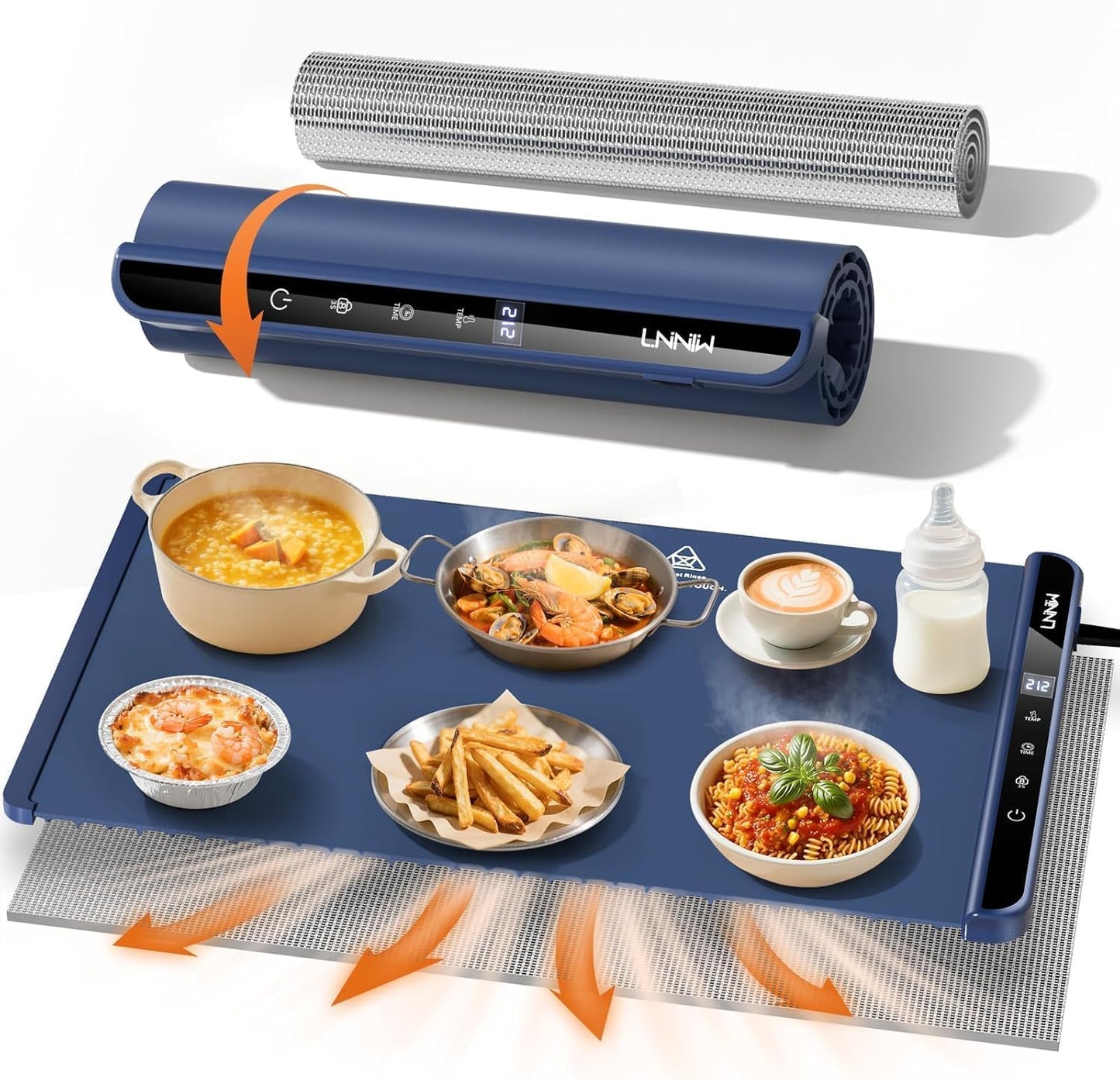 Electric Food Warming Mat – Warming Tray with Temperature Control & Timer