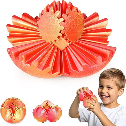 Gear Sphere Fidget Toy – 3D Printed Interlocking Gear Ball