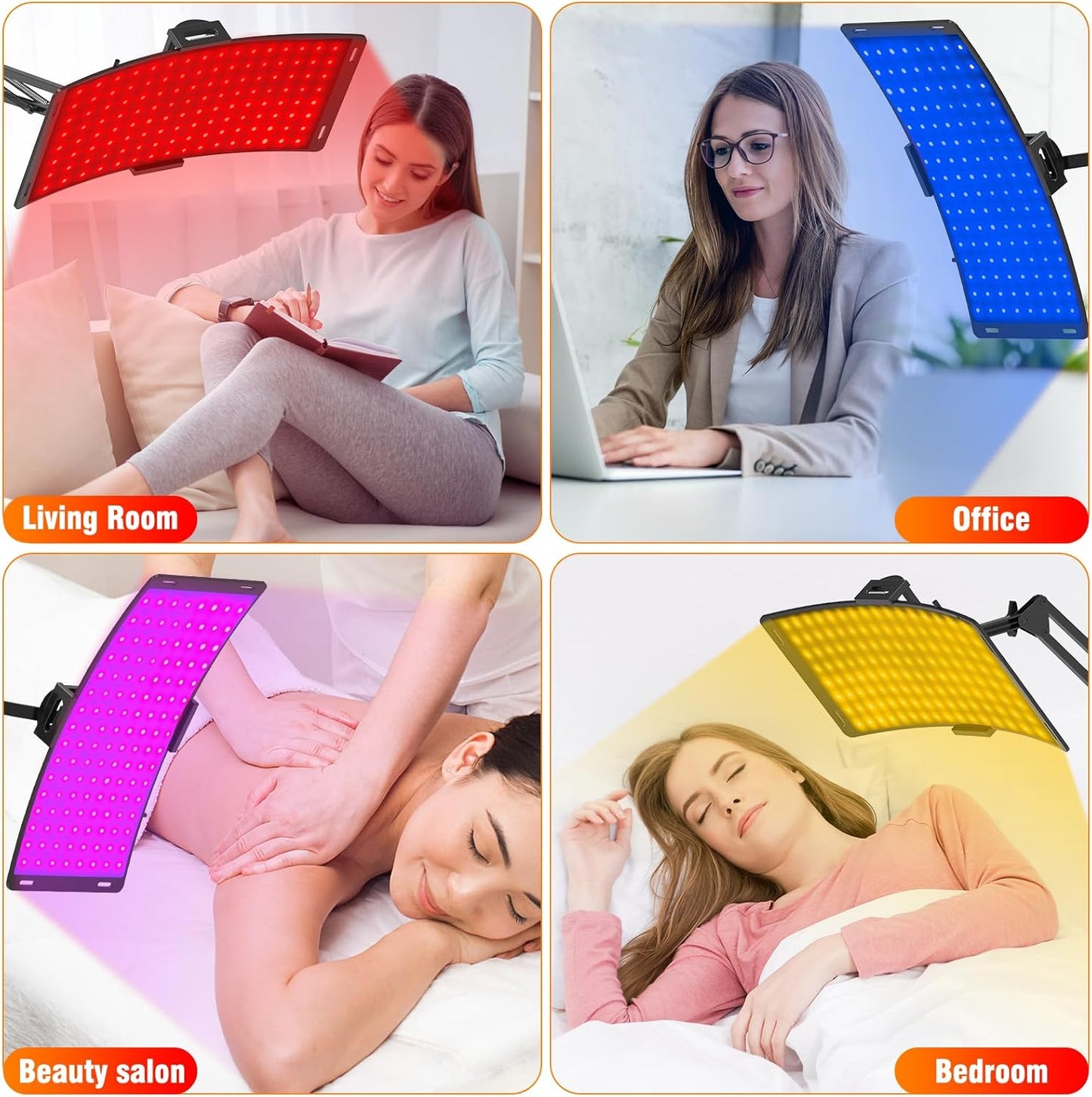 7-in-1 Red Light Therapy Lamp – Portable Infrared LED Device for Face & Body