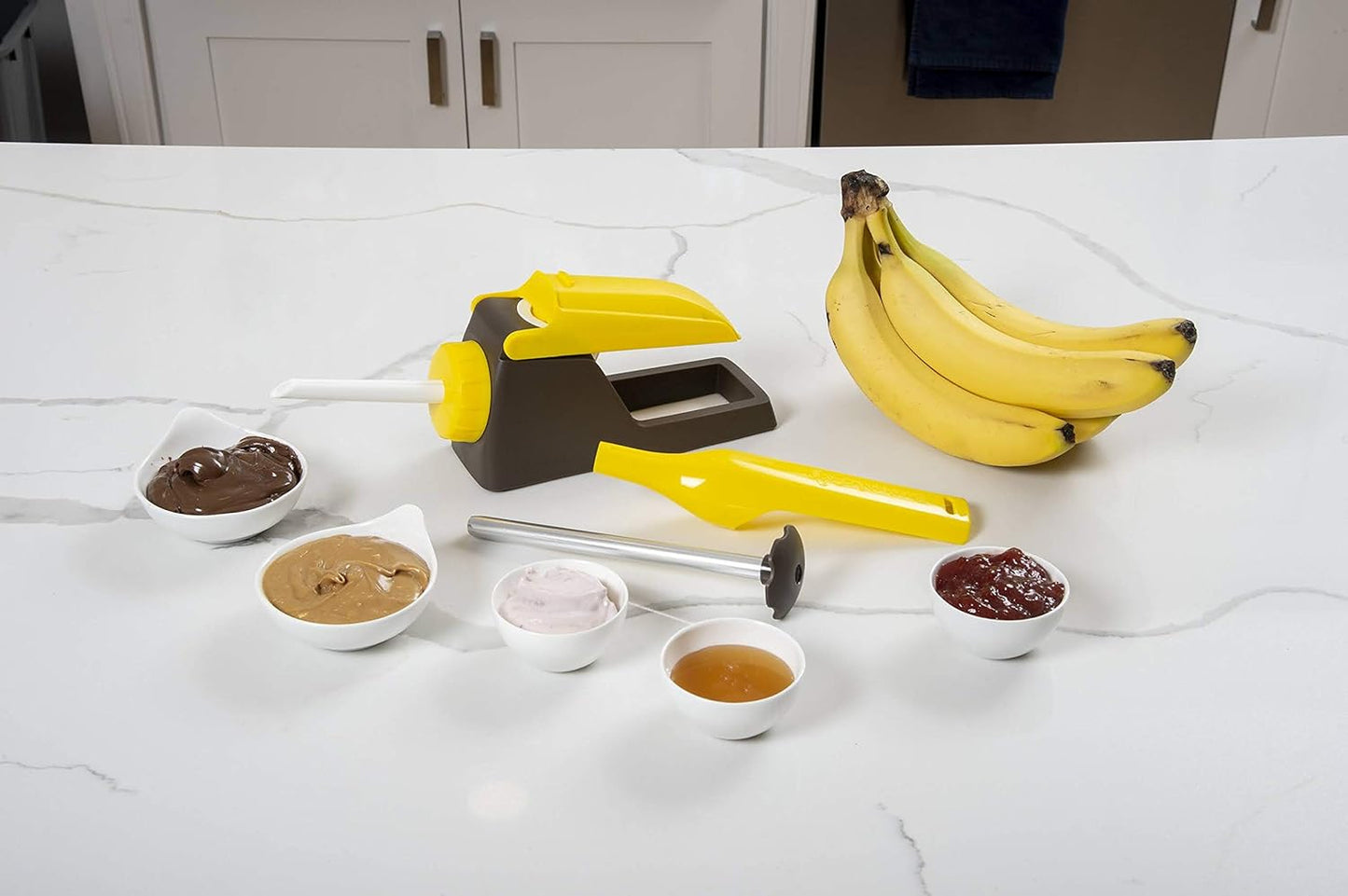 Banana Loca Kitchen Gadget – Core & Fill Bananas in the Peel