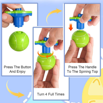 LED Light Up Spinning Tops with Launcher – Bulk Party Favor Toys for Kids