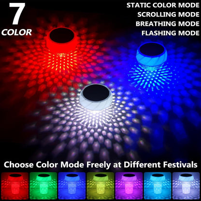 Solar Pool Chlorine Floater – Color Changing Dispenser with Remote & Timer