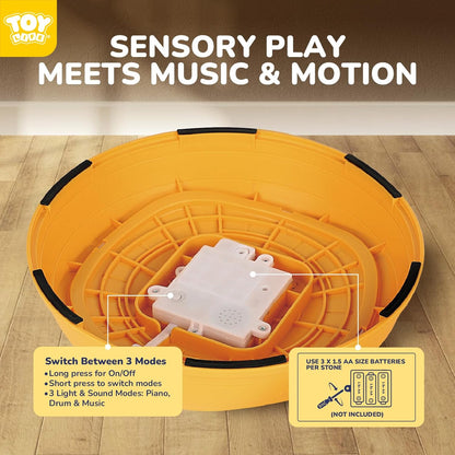 Light Up Musical Stepping Stones for Kids – 5 Pcs Balance & Sensory Toy, Ages 4-8