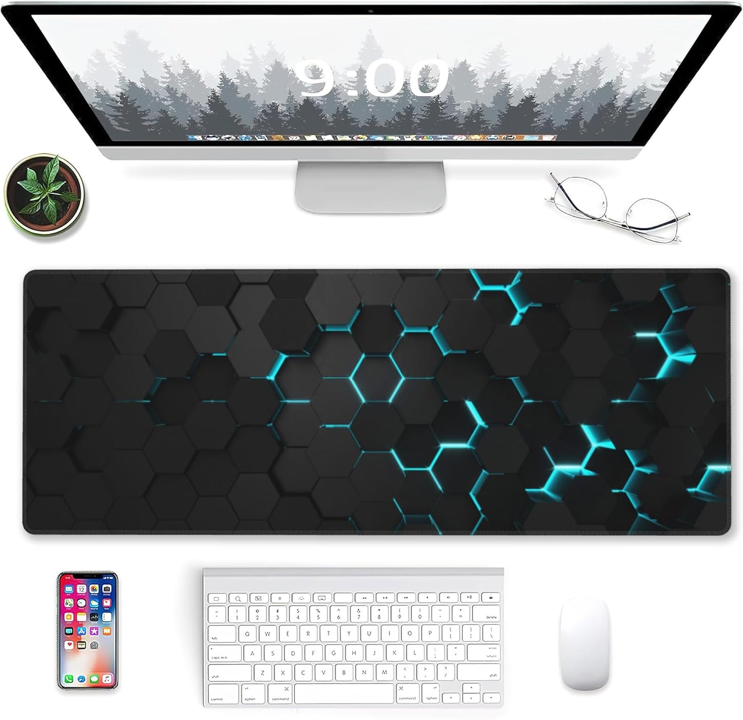 Gaming Mouse Pad – Extended Large Desk Mat with Non-Slip Base