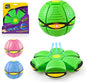 Light-up pop-up suction bounce ball fidget toy springing into action with glowing LED