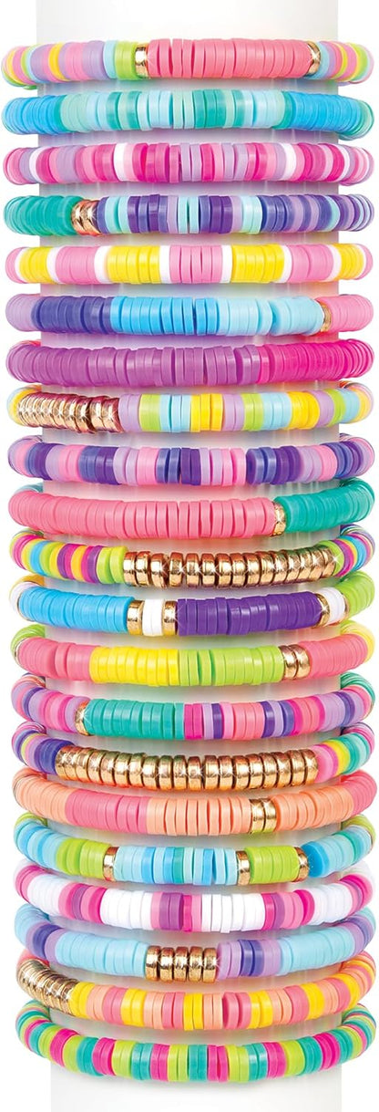 Make It Real Swift Clicks Heishi Bracelet Maker – 2047 Pcs, Ages 8+