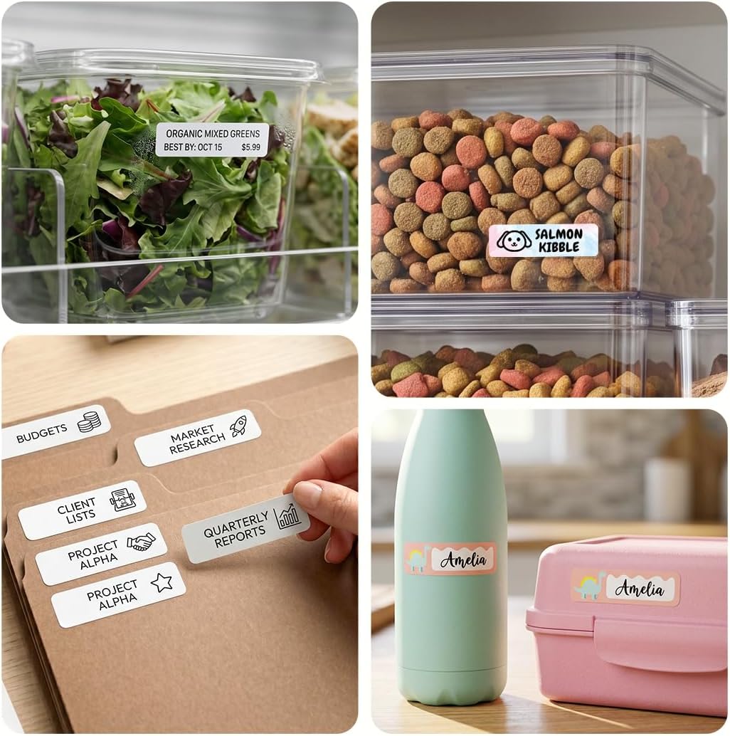 Phomemo D30 Label Maker – Bluetooth Mini Label Printer with Tape