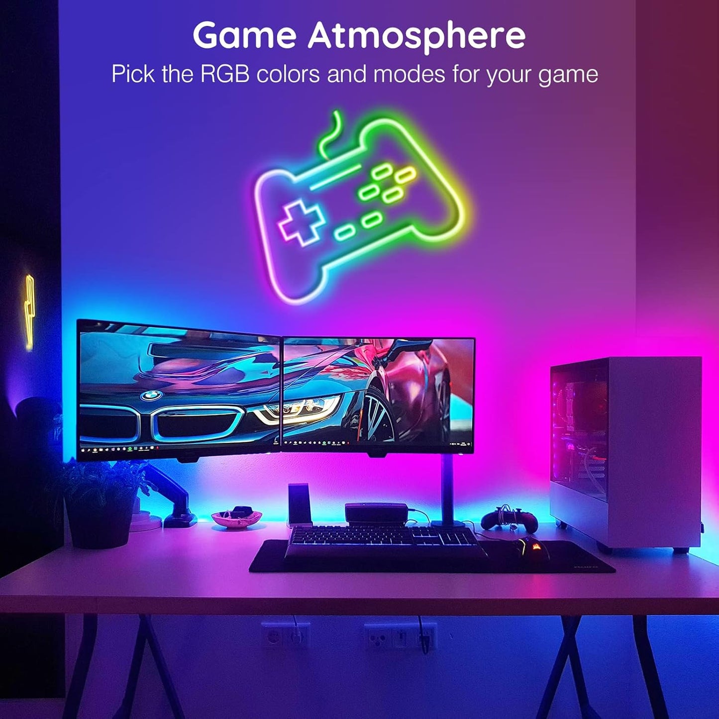 AILBTON 20ft RGB Neon Rope Lights - App Control, Music Sync