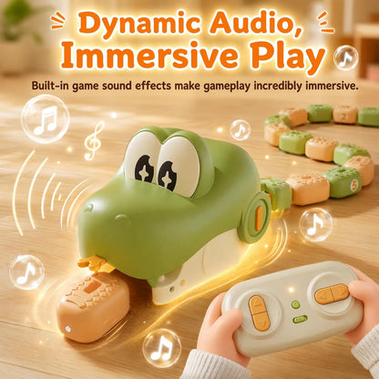 Remote Control Magnetic Snake Toy – Light-Up Eating Snake Game for Kids