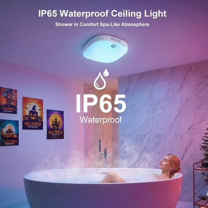 Motion Sensor LED Light – IP65 Waterproof RGB Rechargeable Lamp