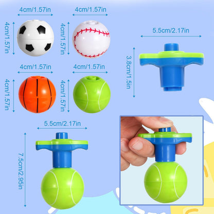 LED Light Up Spinning Tops with Launcher – Bulk Party Favor Toys for Kids