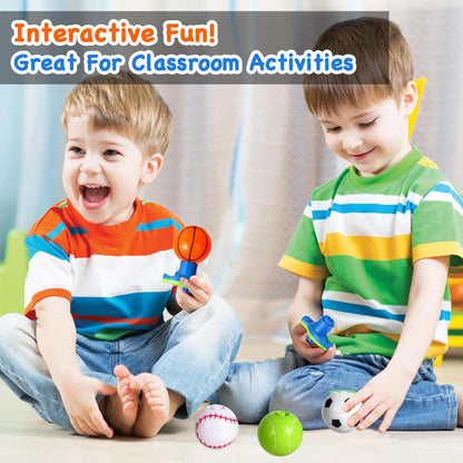LED Light Up Spinning Tops with Launcher – Bulk Party Favor Toys for Kids