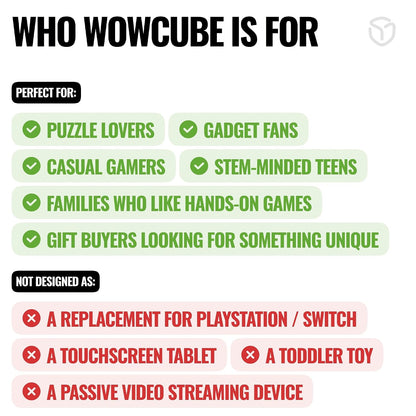 WOWCUBE Interactive Gaming Cube – 24 Screens, 100+ Games, Ages 13+