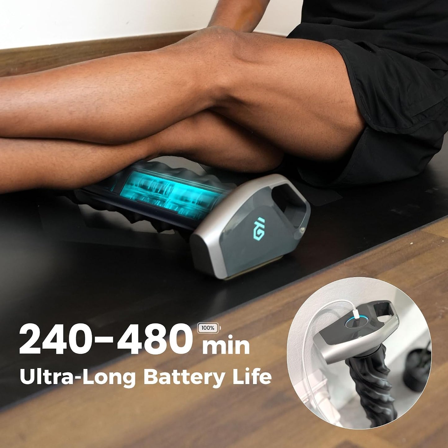 RheoFit A1 Automatic Foam Roller – Hands-Free App-Controlled Muscle Recovery