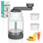 HAUSHOF Manual Ice Shaver – Hand Crank Shaved Ice Machine with Ice Mold