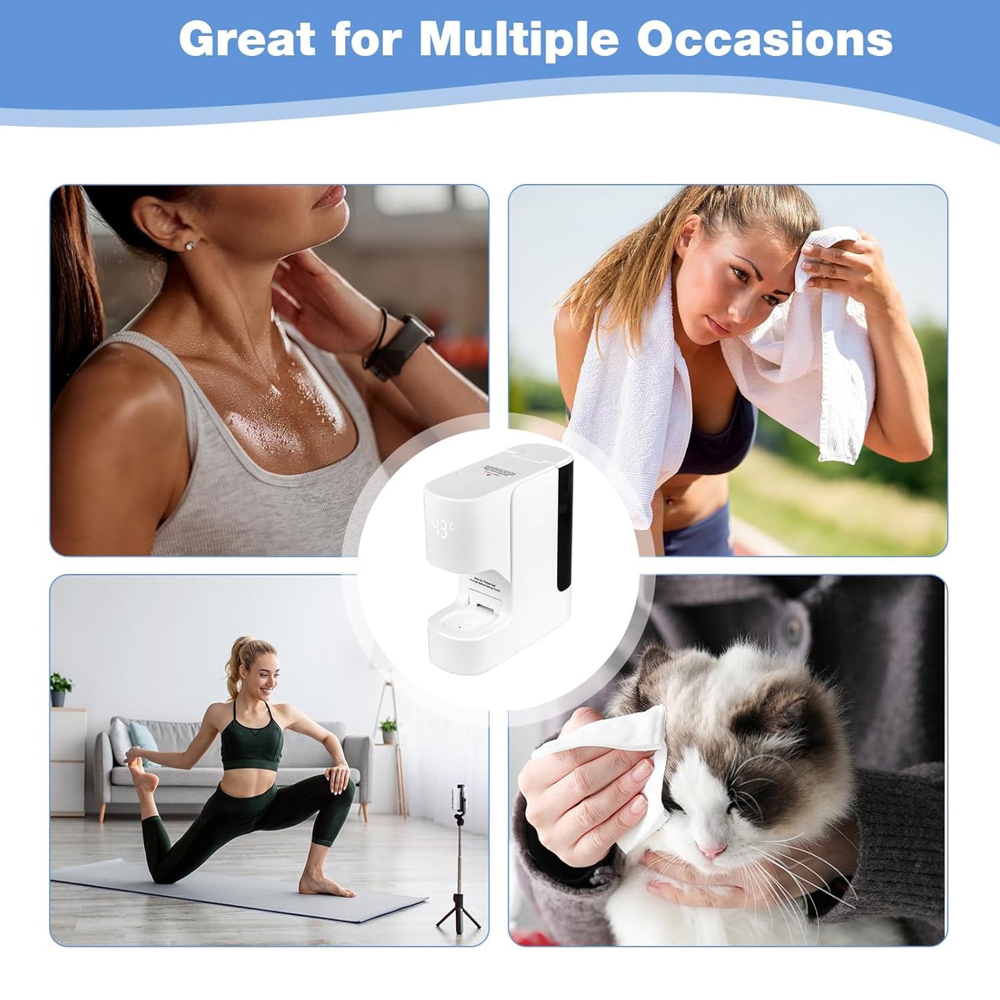 Hot Towel Warmer Dispenser - Automatic Facial Towel Heater for Spa, Skincare & Post-Workout, Fast Heating