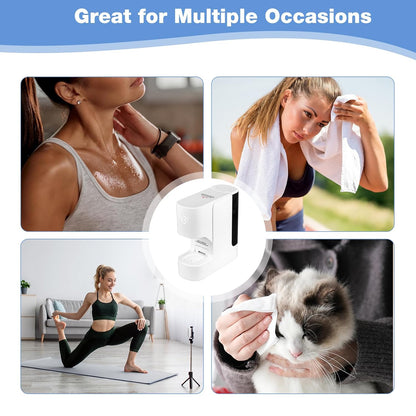 Hot Towel Warmer Dispenser - Automatic Facial Towel Heater for Spa, Skincare & Post-Workout, Fast Heating