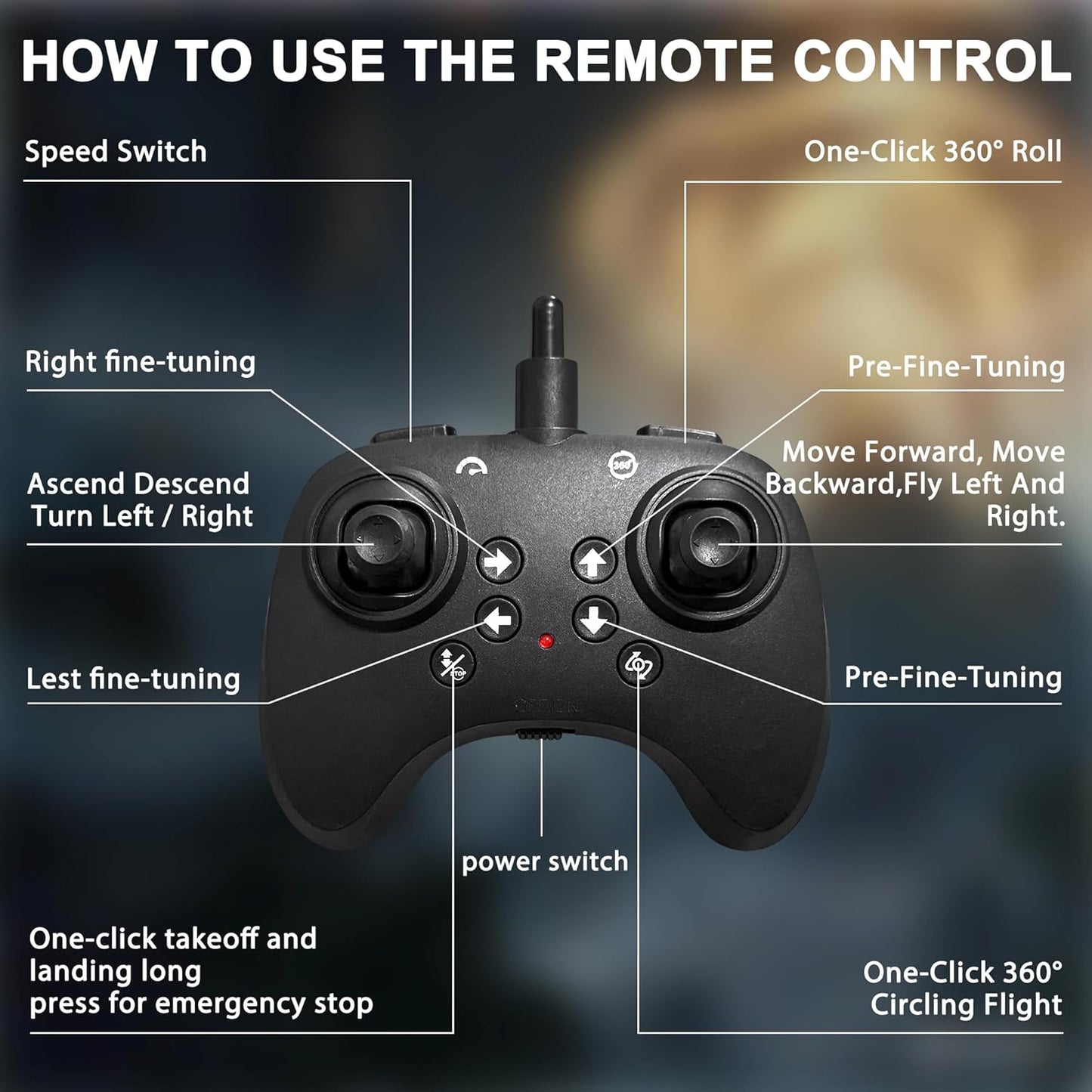 Flying Sword Drone – RC Toy with LED Lights & 360° Flips, Ages 8+