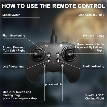 Flying Sword Drone – RC Toy with LED Lights & 360° Flips, Ages 8+