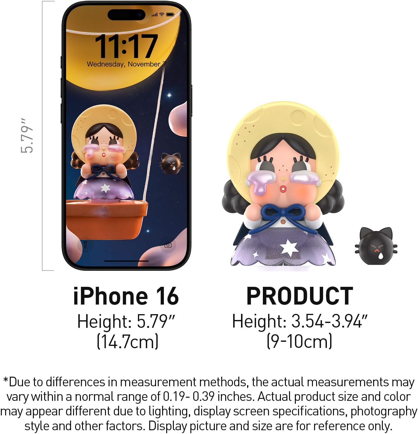 POP MART CRYBABY Crying to the Moon Series Blind Box - Collectible Figure, Random Design