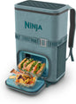 Insulated cooler backpack with dry zone and bottle opener holding cans and ice