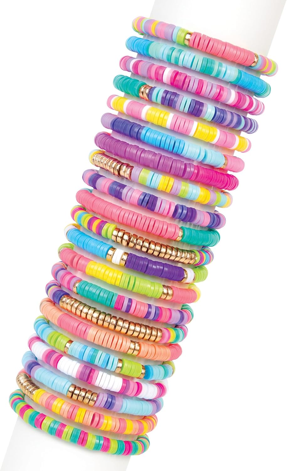 Make It Real Swift Clicks Heishi Bracelet Maker – 2047 Pcs, Ages 8+