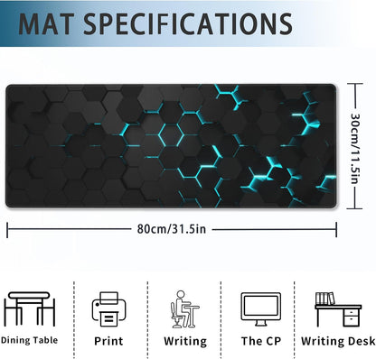Gaming Mouse Pad – Extended Large Desk Mat with Non-Slip Base