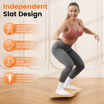 360° Wobble Balance Board – Standing Desk Rocker for Balance & Core Training