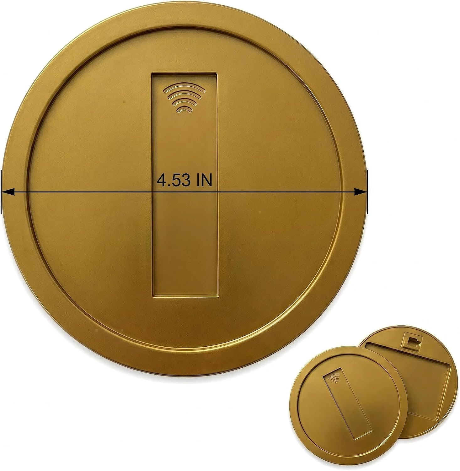 Retro gold coin NFC card holder with hidden card slot