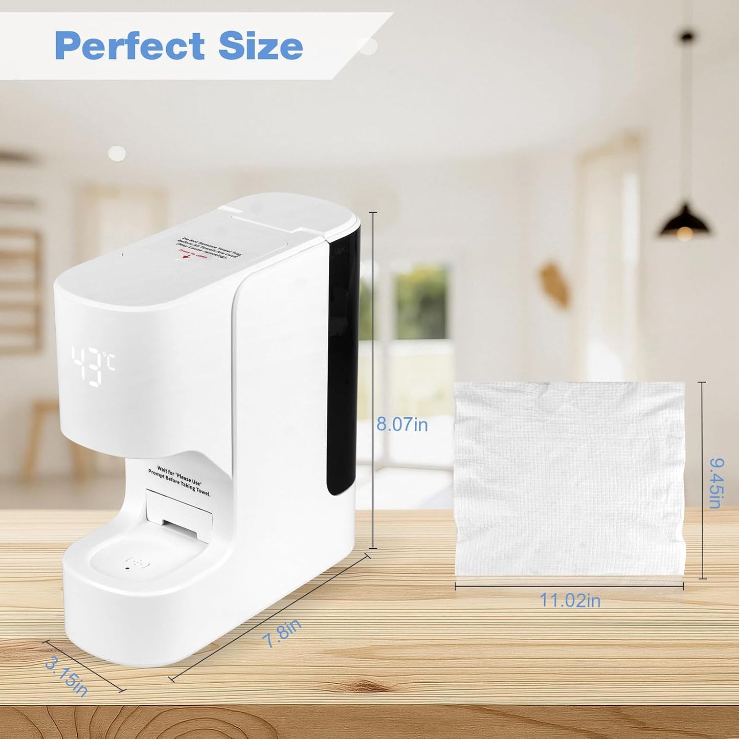 Hot Towel Warmer Dispenser - Automatic Facial Towel Heater for Spa, Skincare & Post-Workout, Fast Heating