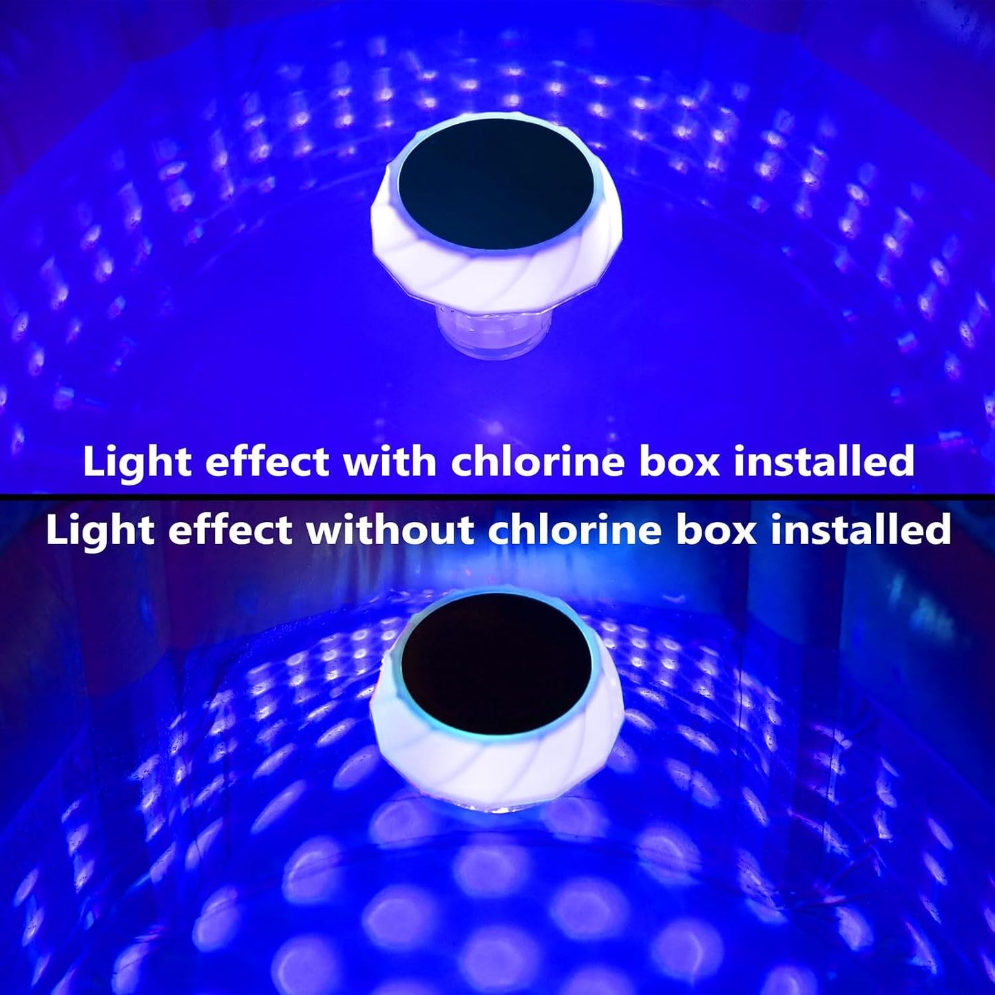 Solar Pool Chlorine Floater – Color Changing Dispenser with Remote & Timer