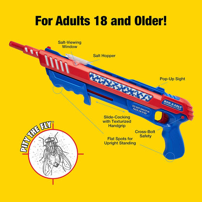 BUG-A-SALT Salt War Freedom 3.0 – Non-Toxic Salt Fly Shooter