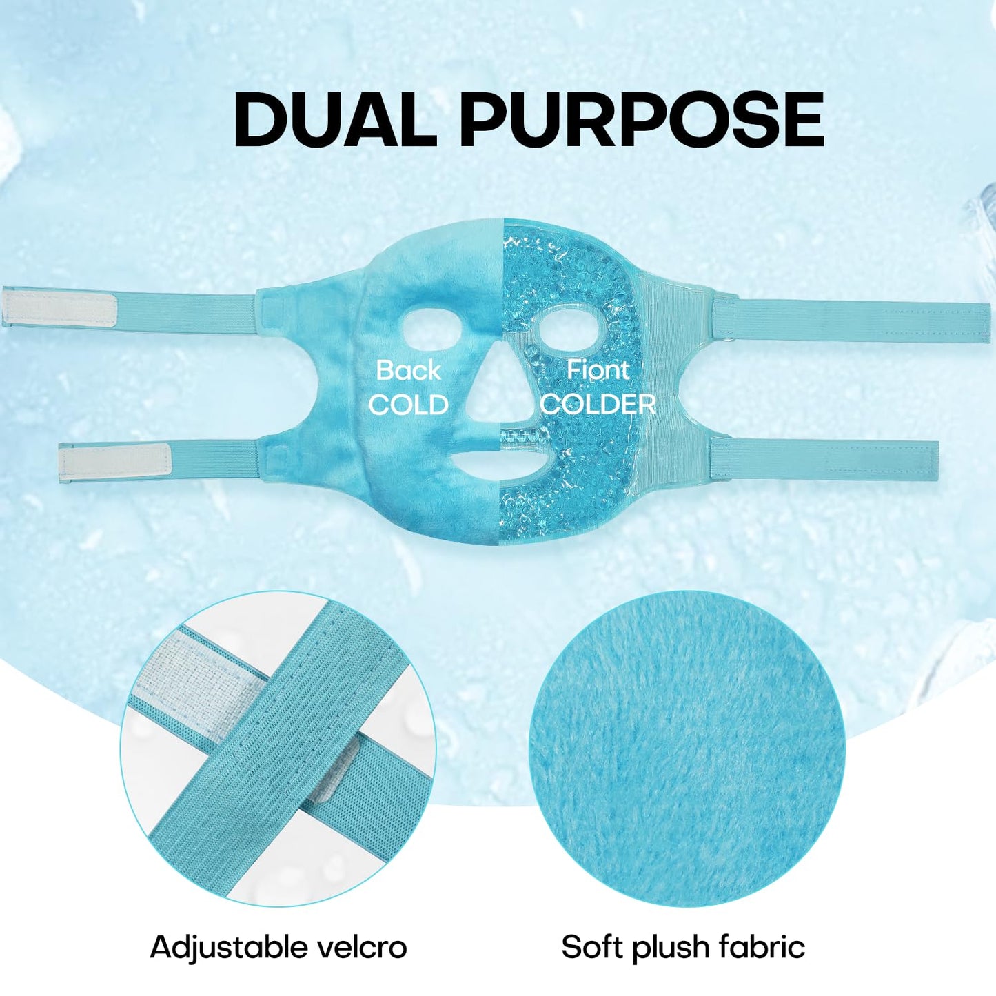 Hot & Cold Eye Gel Pack – Reusable Face Compress for Dry Eyes & Relief