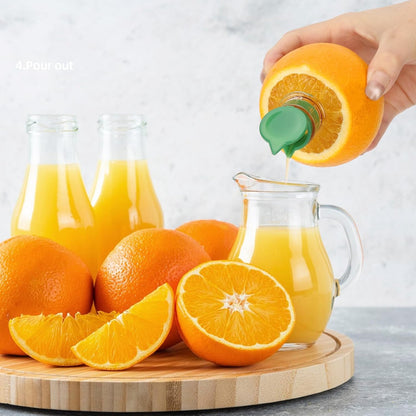 Manual Lemon Juicer Set of 4 – Citrus Squeezer with Filter