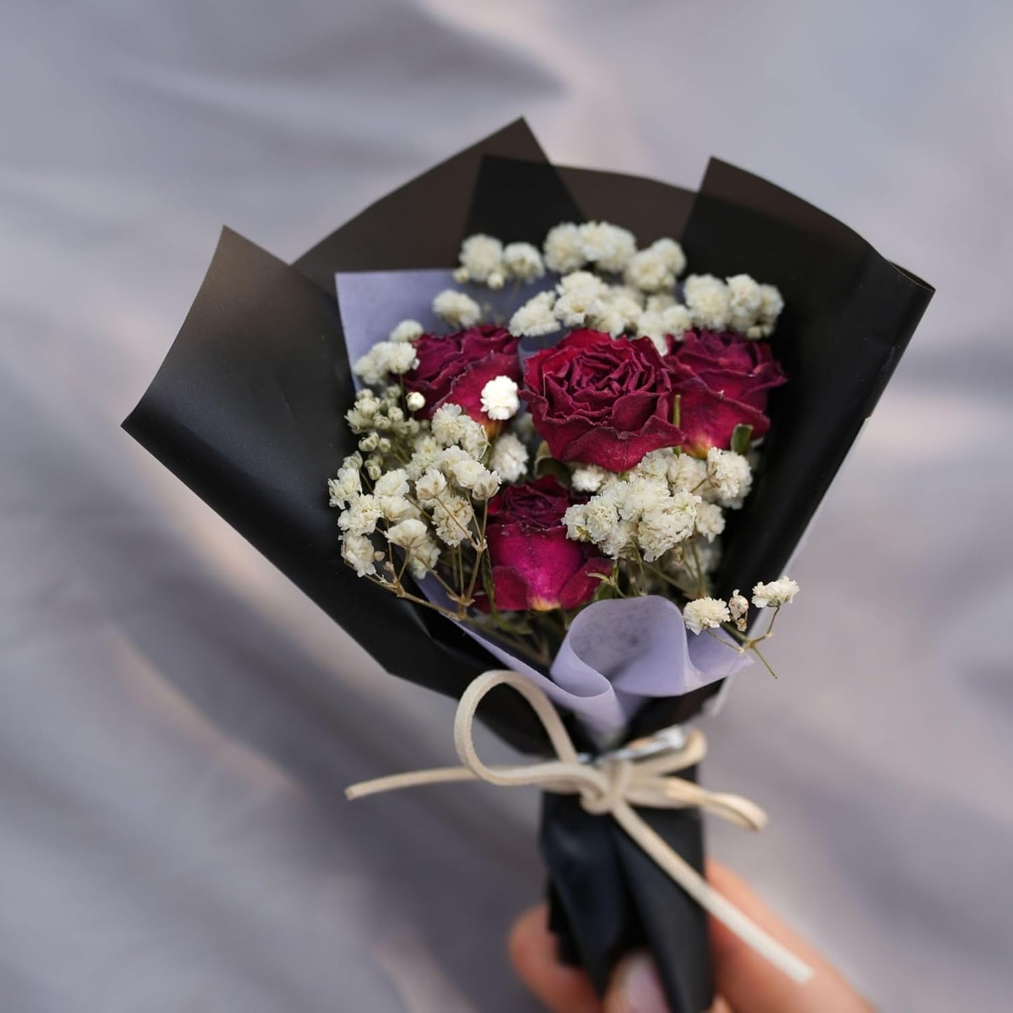 Dried flower bouquet car air freshener aromatherapy vent clip decoration