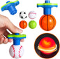 LED light up spinning tops with launcher flashing colorful lights for party favors