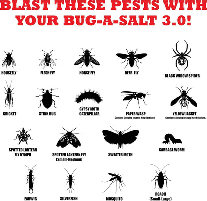 BUG-A-SALT Salt War Freedom 3.0 – Non-Toxic Salt Fly Shooter