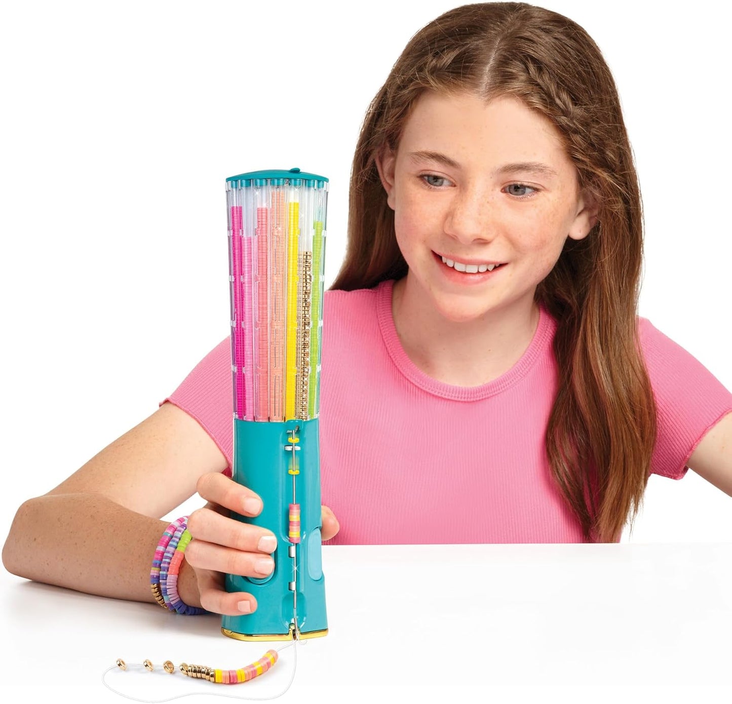 Make It Real Swift Clicks Heishi Bracelet Maker – 2047 Pcs, Ages 8+
