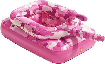 Inflatable Tank Pool Float with Water Cannon – Ride-On Squirt Toy for Kids & Adults