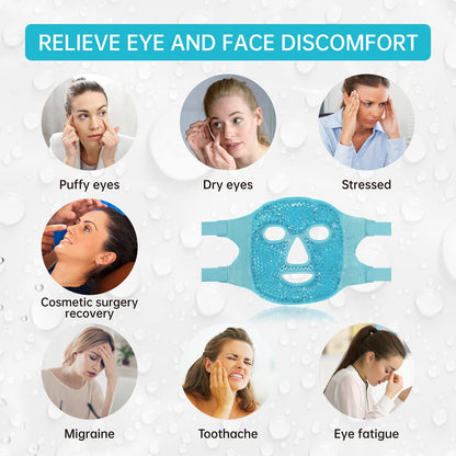 Hot & Cold Eye Gel Pack – Reusable Face Compress for Dry Eyes & Relief