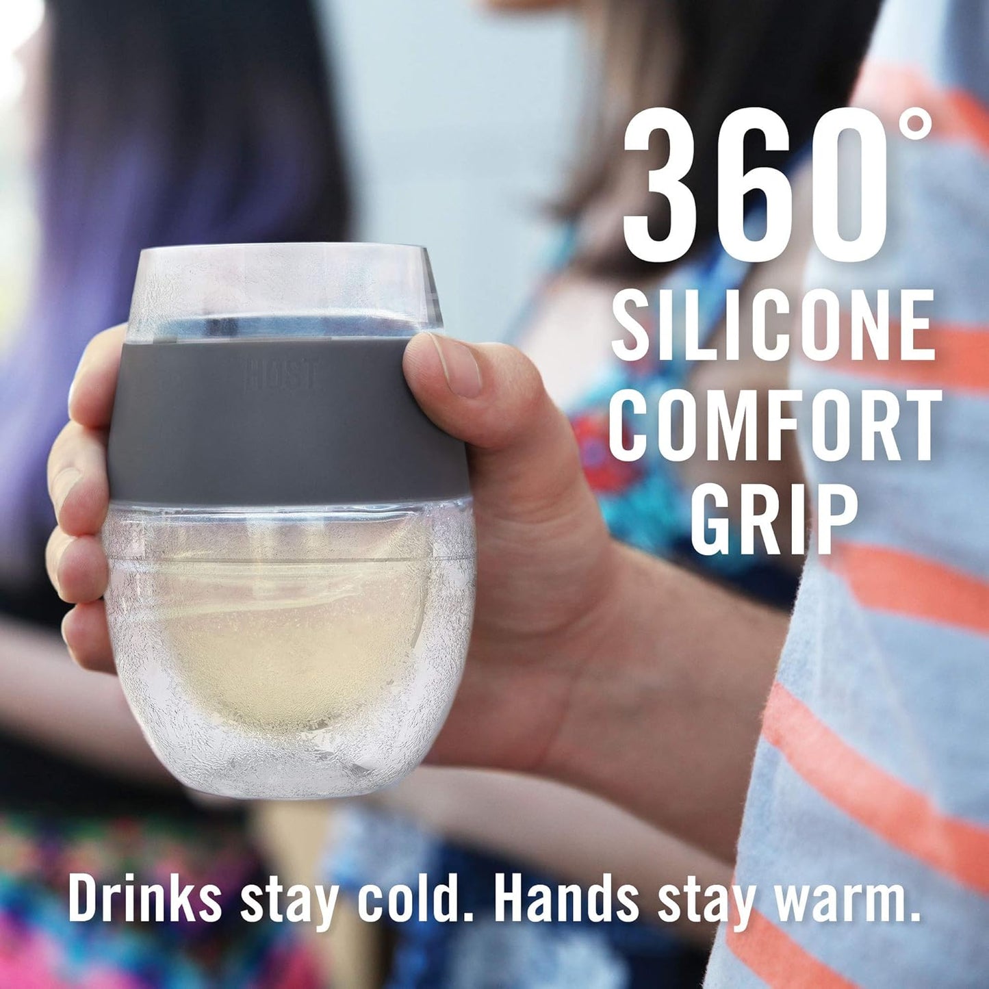 Freezable Stemless Wine Glasses – Insulated Cooling Gel Wine Tumblers Set