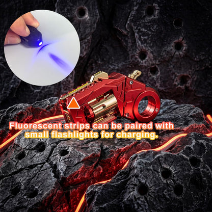 Metal Fidget Gun for Adults – EDC Stress Relief Spinner with Slider & Clicker