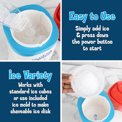 Kool-Aid Shave Ice & Snow Cone Machine – Ice Shaver for Slushies & Frozen Treats